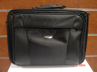 Portable laptop bag (15 ) black fabric